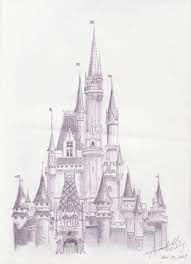 Cinderella Castle Drawn Castle Drawing Castle Sketch Castle Painting