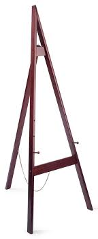 Wood Easel For Floor With Height Adjustable Display Pegs Cherry Wood Easel Wooden Easel Art Easel