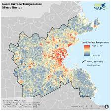 Map Of Boston And Surrounding Area Wicked Hot Boston: Urban Heat Island (Uhi) Mapping | Scistarter Blog