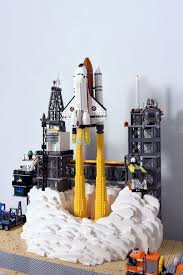 Spectacular Lego Space Shuttle Blasts Off Lego Machines Legos Cool Lego
