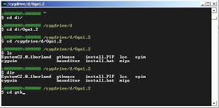 This way the terminal will start with the directory. Cygwin Environment