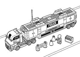 Surprising idea lego city coloring pages creative design police eson me file type: Car Transporter Lego Police Truck Coloring Pages Best Place To Color
