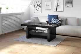 Ein entspannter abend auf dem sofa, ohne couchtisch undenkbar! Design Couchtisch Tisch Aversa H 111 Schwarz Hochglanz Schublade Hohenverstellbar Ausziehbar Esstisch Design Impex