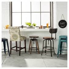 Dakota Adjustable Wood Seat Barstool Threshold In 2020 Adjustable Bar Stools Bar Stools Metal Counter Stools