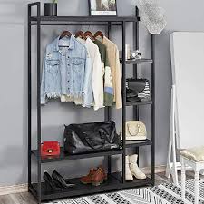 The easy track ultimate corner kit is easy organization at your fingertips. Wholesale Kealive Freestanding Closet Organizer Heavy Free Standing Closet Duty Clothing Rack With Shelves Industrial Wood Wardrobe Rack Garment Rack With Shelves For Hanging Clothes And Storage Black Home Improvement