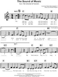 The Sound Of Music From The Sound Of Music Sheet Music For Beginners In C Major Download Print Clarinet Sheet Music Violin Sheet Music Piano Music Easy