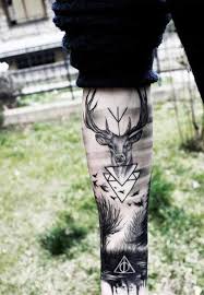 Geyik Portresi Bacak Dovmesi Wald Tattoo Landschaftstattoo Tattoo Ideen