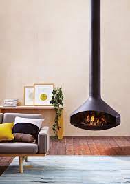 Creating relaxation in two rooms at once. Hanging Fireplaces Will This Become A Relevant Trend