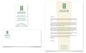Download letterhead templates for no cost! Christian Church Business Card Letterhead Template Design
