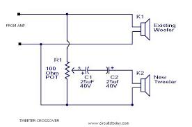 When learning to hook up a subwoofer to a pa system, learn the basics first. Tweeter Crossover Circuit With Diagram To Filter Low Frequency