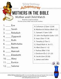 Ang dating biblia 2 timoteo 2:22. Mother And Child Bible Match Bible Pathway Adventures