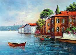 Akrilik Boya Resim Teknigi Alintidir Tablolar Manzara Resim