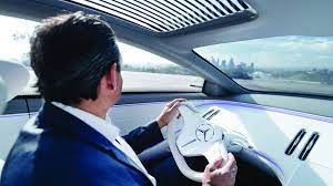 The electric car features a fanciful and very bright the eqs concept is an exaggerated, perhaps idealized, version of the ultimate aesthetic goal. First Drive Mercedes Benz S Vision Eqs Feels As Modern As It Looks Robb Report