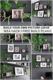 Diy Photo Ledge Shelves Inspired By Ikea Mosslanda In 2020 Picture Ledge Shelf Ledge Shelf Ikea Picture Ledge