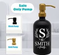 Dispenser Pump Only - Metal Pump Replacement - Black and ...