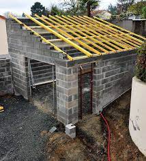 charpente une pente sur parpaing construire abri de jardin charpente fermette construire un garage