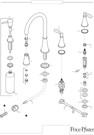 Two handle standard kitchen faucet. Https Www Manualshelf Com Manual Pfister F 531 4pas Replacement Part List Html