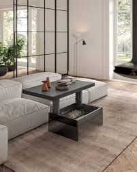 Sobre et élégante, elle se décline en divers modèles, en verre trempé ou plus modernes en. Table Basse Transformable Bellagio Espace Steiner Design Contemporain
