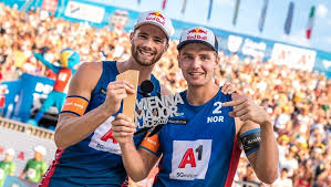 When the norwegian jumps to face a rival. Anders Mol Y Christian Sorum El Imperio Noruego Del World Tour Madison Beach Volley Tour