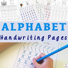 Free handwriting worksheets (alphabet handwriting worksheets, handwriting paper and cursive handwriting worksheets) for preschool and kindergarten. Alphabet Handwriting Worksheets Fun With Mama