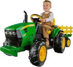 Selling both rear fenders off the peg perego john deere power pull tractor. Amazon Com Peg Perego John Deere Ground Force Tractor With Trailer Toys Games