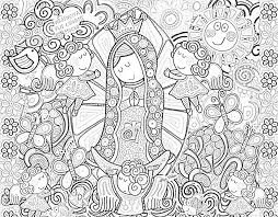 Unique 5x 81/2 miniature printed on faux henequen polyester. Virgin Of Guadalupe Coloring Pages Virgencita Our Lady Of Guadalupe Printable Pages Coloring Pages