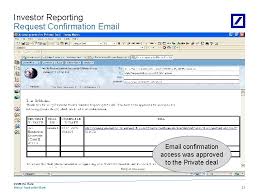 The deutsche bundesbank is the central bank of the federal republic of germany. Deutsche Bank Global Transaction Bank Investor Reporting Demo