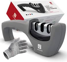 If you're looking for a high quality rod knife sharpener, then this america's test kitchen. Amazon Com Kitchen Knife Sharpener 3 Stage Knife Sharpening Tool Sharpens Chef S Knives Kitchen Accessories Help Repair Restore And Polish Blades Quickly Food Safety Cut Resistant Glove Included Gray Home Kitchen