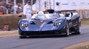 2009 pagani zonda cinque roadaster 687 ps, 1210 kg. Watch The Rare Pagani Zonda Hp Barchetta Climb The Goodwood Hill