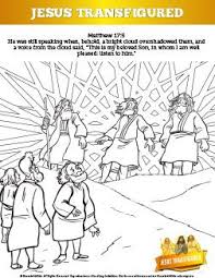 Matthew 17 The Transfiguration Sunday School Coloring Pages The Transfiguration Story Of Matth Sunday School Coloring Pages Sunday School Sunday School Crafts