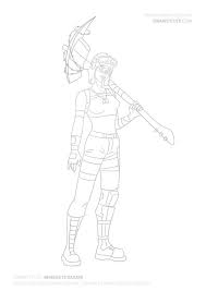 View, comment, download and edit fortnite renegade raider minecraft skins. How To Draw Renegade Raider Step By Step Guide Fortnite Season 1 Drawing Tutorial With Coloring Page Draw It Cute
