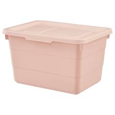 Ikea Sockerbit Boite Avec Couvercle Rose Ideal Pour Ranger Les Petits Objets Comme Du Materiel De Loisirs Creatifs Ou Des Couvercle Ikea Bac De Rangement