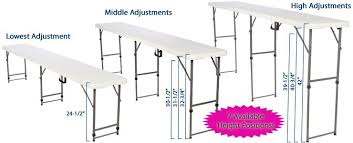8 5 Folding Table Height Adjustable White In 2020 Craft Fair Booth Display Craft Fairs Booth Craft Booth Displays