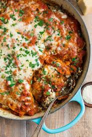 An Easy Healthy Skillet Lasagna With Italian Sausage Butternut Squash Ricotta And Spinach E Skillet Lasagna Italian Sausage Lasagna Skillet Lasagna Recipe