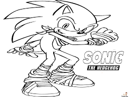 Sonic coloring page with few details for kids. Pin On Hair Styles