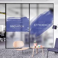 Glass stickers simulated transparent glass diy door wall stickers home decor. Frosted Office Glass Door Design