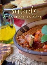 Salade Orientale A L Aubergine Grillee Recette Aubergines Grillees Salade Orientale Aubergine