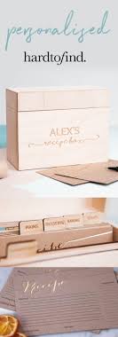 Keep Your Favourite Dishes On File Keep Your Culinary Conquests Organised With This Personalised Recipe Box Recipe Box Wooden Recipe Box Diy Recipe Card Boxes