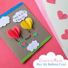Open up the card (the white cardstock) and place the heart assembly about 1/4″ to 1/2″ away from the fold. Heart Hot Air Balloon Card Messy Little Monster