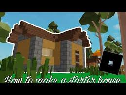 How To Build Starter House Skyblock Roblox Youtube In 2020 Starter Home Roblox House