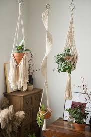 Large Macrame Plant Hanger Long Spiral Pot Holder Suspended Etsy Hanger Holder Large Long Ma In 2020 Macrame Plant Hangers Macrame Plant Hanger Diy Plant Hanger