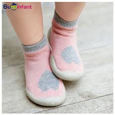 Winter Warm Socks Baby Boys Girls Shoe Socks With Rubber Soles Toddler Slippers Indoor Sock Shoes Kids New Born Socks Non Slip Socks Aliexpress