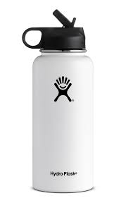 32 Oz Wide Mouth W Straw Lid Hydro Flask Water Bottle Flask Water Bottle Vacuum Water Bottle