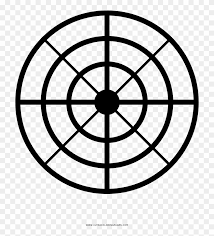 Fishing target bass fish coloring pages to color, print and download for free along with bunch of favorite bass fish coloring page for kids. Crosshair Coloring Page Target Icon Clipart 4743280 Pikpng