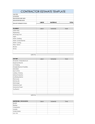 My chief task has been to conquer fear. Free Construction Estimate Template In Excel Google Sheets Pdf