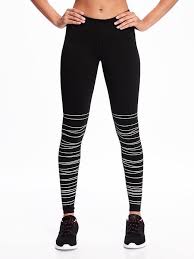 Go Dry Mid Rise Textured Print Compression Tights For Women Old Navy Workout Pants Women Striped Leggings Leggings Are Not Pants