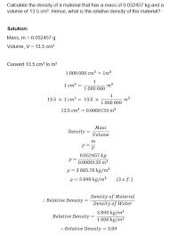 Mass of water (mass of transcribed image text from this question. Pin On Density Relative Density