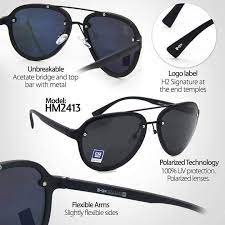 Periksa kuil untuk memastikan mereka lurus. Hummer Eyewear