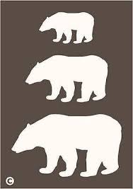 Pin By Am Stram Gram On Deco Maison Bear Stencil Bear Silhouette Polar Bear