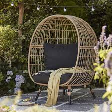 Black rattan garden furniture b&q diy. Apolima Rattan Effect Egg Chair Rattan Garden Chairs Garden Chairs Swing Chair Garden